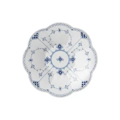 Musselmalet Halvblonde kantet skål