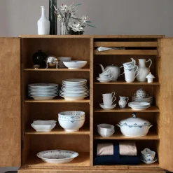 Musselmalet Halvblonde skål 310 cl