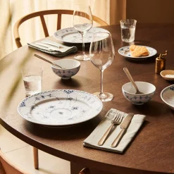 Musselmalet Halvblonde tallerken Ø 17 cm