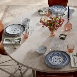 Musselmalet Halvblonde tallerken Ø 22 cm