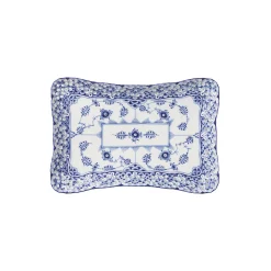 Musselmalet Helblond Rektangulært fad