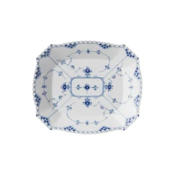 Musselmalet Helblonde firkantet fad 26 cm