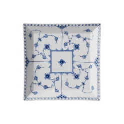 Musselmalet Helblonde stor firkantet fad 21 cm