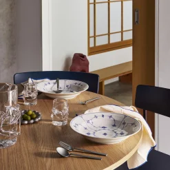 Musselmalet Riflet dyb tallerken Ø 27 cm