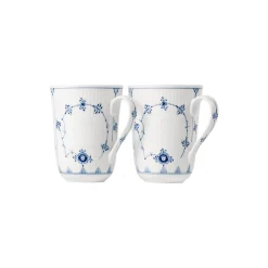 Musselmalet Riflet Kop 36 cl, 2 stk.