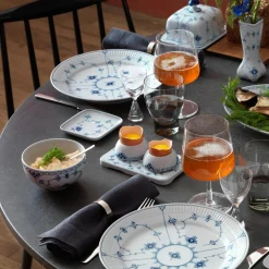 Musselmalet Riflet lille tallerken 10 cm