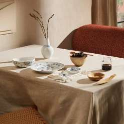 Musselmalet Riflet oval skål 37 cl