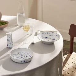 Musselmalet Riflet rundt ovnfast fad Ø 18,5 cm