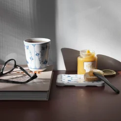 Musselmalet Riflet serveringsbræt 15,5 cm