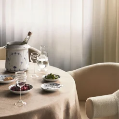 Musselmalet Riflet skål 13 cm, 2 stk