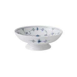 Musselmalet Riflet skål på fod 42 cl