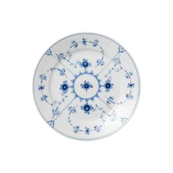 Musselmalet Riflet tallerken Ø 22 cm