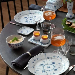 Musselmalet Riflet tallerken Ø 27 cm