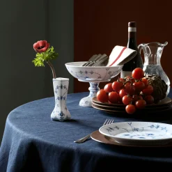 Musselmalet Riflet vase 12 cm