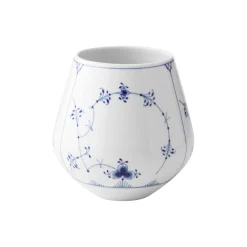 Musselmalet Riflet vase 15 cm