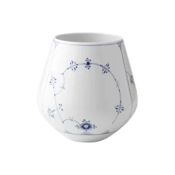 Musselmalet Riflet vase 20,5 cm