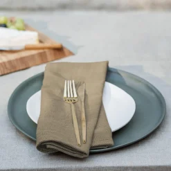 Napkin Herringbone twill 2 stk., taupe