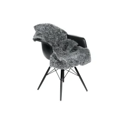 Newzealandsk korthåret & krøllet lammeskind, light grey snowtop