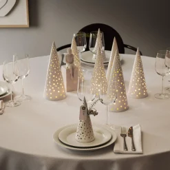 Nobili fyrfadsstage høj, snehvid