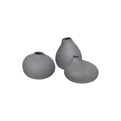 NONA Vase Set 3 pcs, pewter