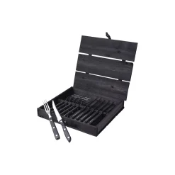 Old Farmer Black bestiksæt 12 dele