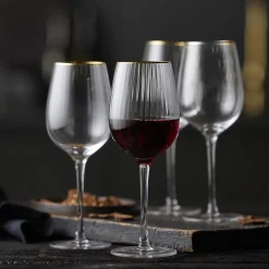 Palermo Gold rødvinsglas 4 stk.