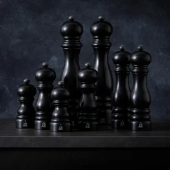 Paris uS peberkværn 12 cm, sort satin