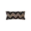 PATTERN COLLECTION Zig Zag pude, taupe/black