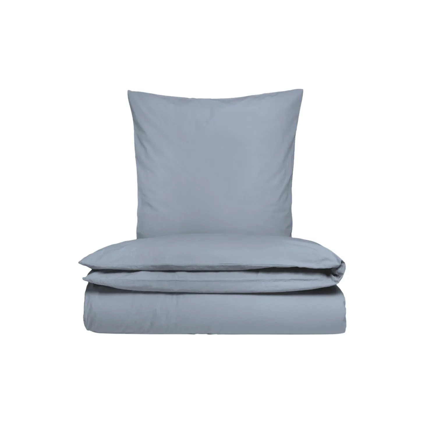 Percale sengesæt, dueblå