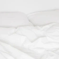 Percale sengesæt, hvid