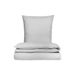 Percale sengesæt, lysegrå