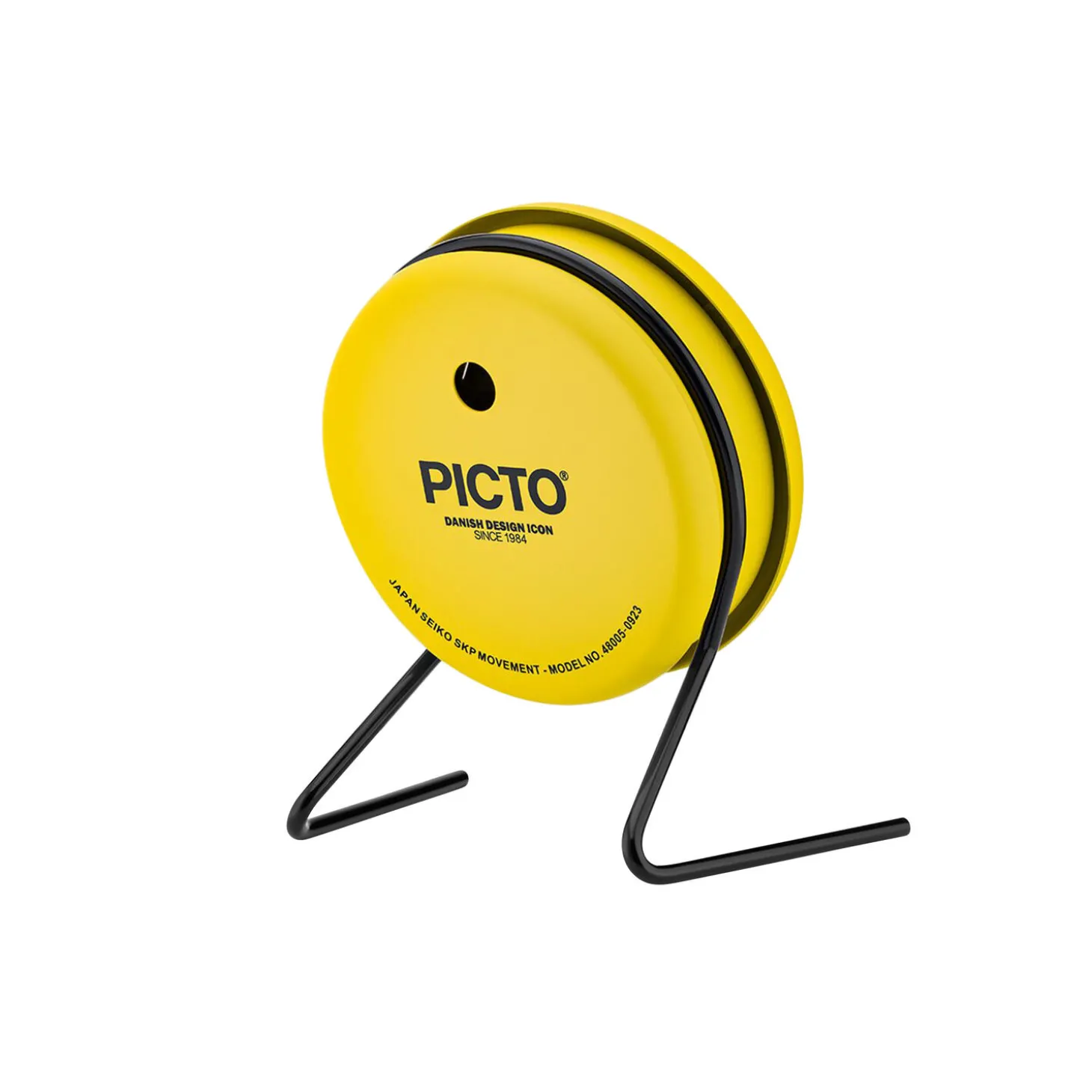 PICTO Table Clock, sunny yellow