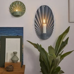 Pipanella Waves væghængt lysestage, midnight