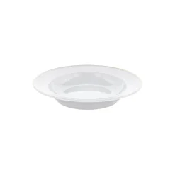 Plissé dyb tallerken Ø 22 cm, hvid/guld