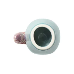 Poppery æble med larve, mint/pink