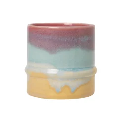 Poppery krus, pink/mint/gul