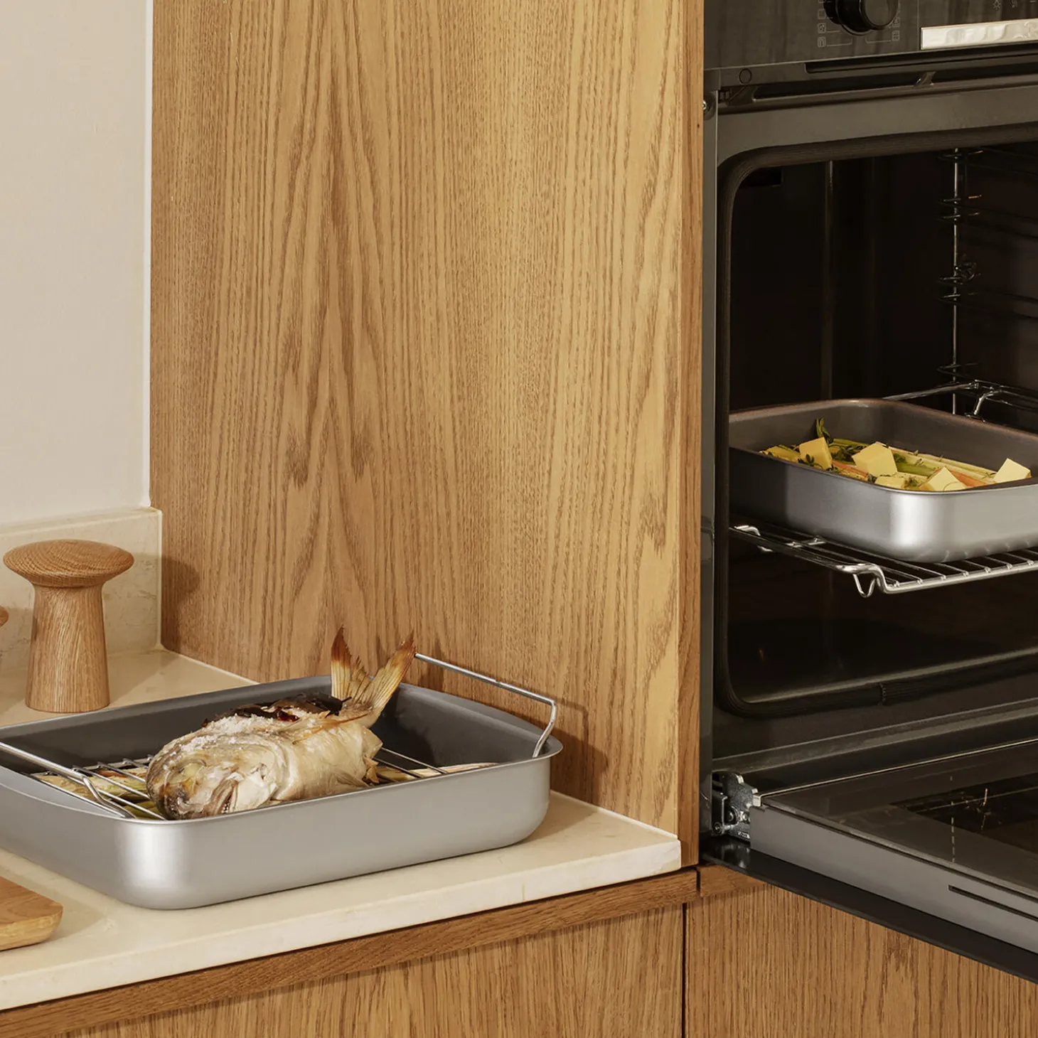 Professionel bradepande med rist