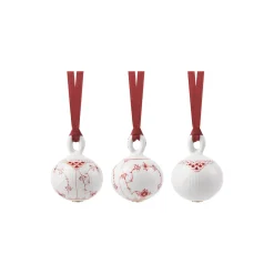 Røde julekugler 3 stk.