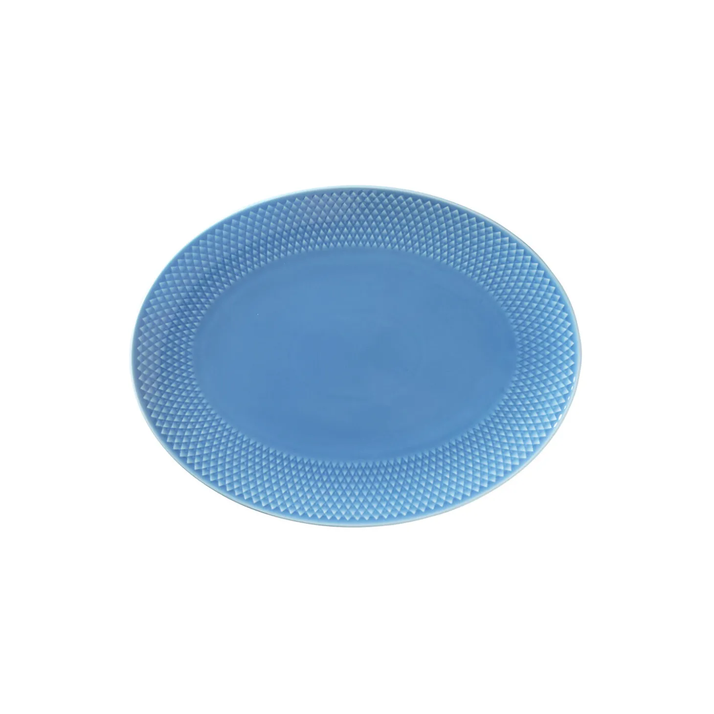 Rhombe Color ovalt serveringsfad, blå