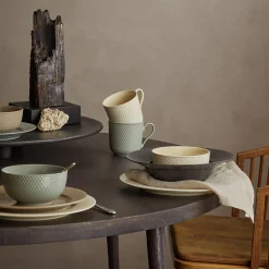 Rhombe Earth Dyb tallerken Ø 24.5 cm, slate