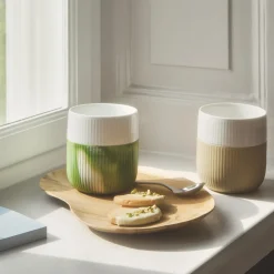 Riflet Contrast krus 35 cl, sand