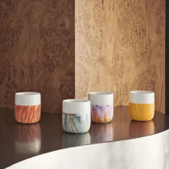 Riflet Contrast Marble Krus 35 cl, warm ochre