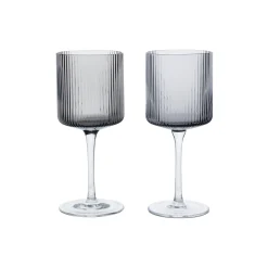 Ripple Hvidvinsglas, smoked grey