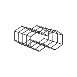 Rocks Vinreol 3 flasker, black