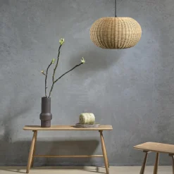 Rost vase, mørk brun