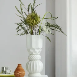 Samsurium Towerbell vase, white