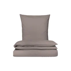 Satin sengesæt, brun