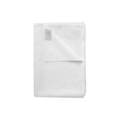 Satinvævet fladt lagen, hvid