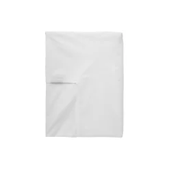 Satinvævet kuvertlagen, hvid