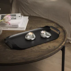 Serveringsbakke, black